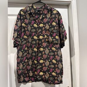 S. Nemeroff Silk Fish Print Blouse